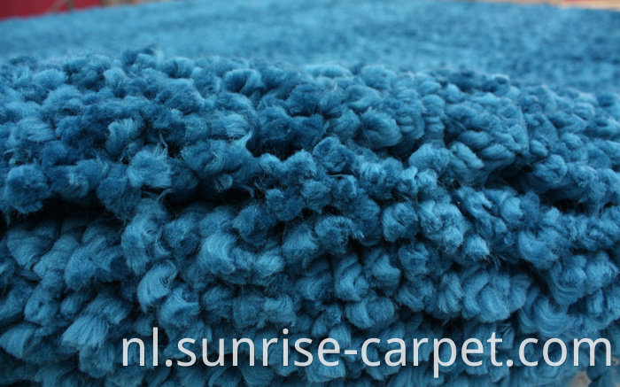 Thick Polyester Shaggy Rug Royalblue